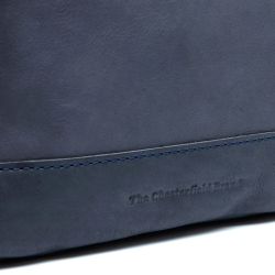 The Chesterfield Brand Weimar, nahkainen olkalaukku, navy