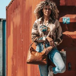 The Chesterfield Brand Amelia, nahkainen olkalaukku, konjakki