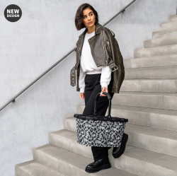 Reisenthel Carry Bag ostoskori, frame twist leo nero