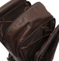 The Chesterfield Brand Riga crossbody, ruskea