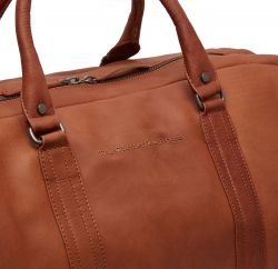 The Chesterfielf Brand Melbourne, nahkainen matkakassi, konjakki