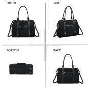 Gallantry Skyla Large Suedine Shopper, musta
