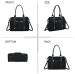 Gallantry Skyla Large Suedine Shopper, musta