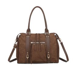 Gallantry Skyla Large Suedine Shopper, coffee