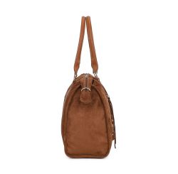 Gallantry Skyla Large Suedine Shopper, coffee