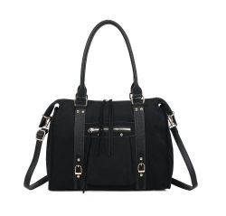 Gallantry Skyla Large Suedine Shopper, musta