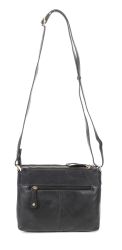 Migant nahkainen olkalaukku MG-1707, musta