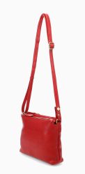 Migant nahkainen olkalaukku MG-1707, punainen
