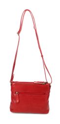 Migant nahkainen olkalaukku MG-1707, punainen