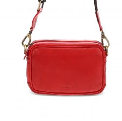 Migant nahkainen olkalaukku MG-1709, tummanpunainen