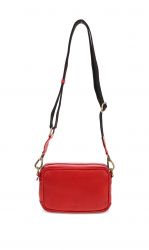 Migant nahkainen olkalaukku MG-1709, tummanpunainen