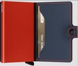 Secrid Miniwallet, Matte Nightblue & Orange