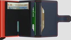 Secrid Miniwallet, Matte Nightblue & Orange