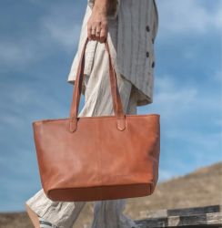 The Chesterfield Brand Monza, nahkainen shopperlaukku, konjakki