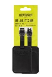 American Tourister nimilappu, 2kpl, musta