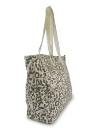 Nabo kangaskassi, NK 4205, beige/valkoinen