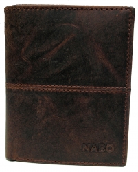 Nabo nahkainen RFID-lompakko S, NK-207, ruskea