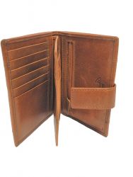 Nabo nahkainen RFID-lompakko M, NK-245, Chestnut brown