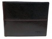 Nabo, miesten nahkainen RFID lompakko M, NK-204, ruskea