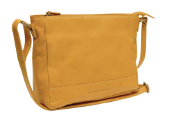 The Chesterfield Brand Weimar, nahkainen olkalaukku, keltainen