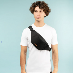 Cabaia crossbodylaukku Berlin, kääntömalli, musta/sininen