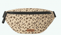Cabaia Lobito crossbodylaukku, kääntömalli, beige/pantterikuosi