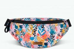 Cabaia Rennes crossbody, kääntömalli, hopea/kukkakuosi