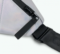 Cabaia Rennes crossbody, kääntömalli, hopea/kukkakuosi
