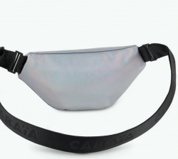 Cabaia Rennes crossbody, kääntömalli, hopea/kukkakuosi