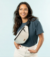 Cabaia Honolulu Crossbody, kääntömalli, kulta/musta