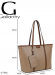 Gallantry Aveline shopper, taupe/tummanruskea