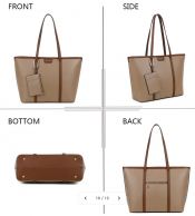 Gallantry Aveline shopper, taupe/tummanruskea