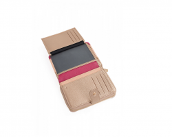 Hexagona nahkainen RFID-lompakko, 688262, pinkki/kulta