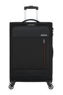 American Tourister Heat wave keskisuuri matkalaukku, Jet black