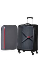 American Tourister Heat wave keskisuuri matkalaukku, Jet black