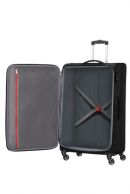 American Tourister Heat wave suuri matkalaukku, Jet black 