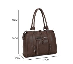 Gallantry Skyla Large Matte Shopper, Coffee
