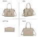 Gallantry Skyla Large Matte Shopper, taupe