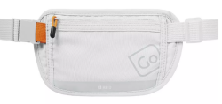 Go Travel RFID waist wallet, vaaleanharmaa