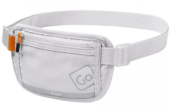 Go Travel RFID waist wallet, vaaleanharmaa
