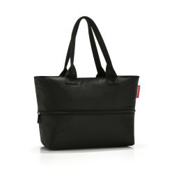 Reisenthel Shopper e1, laajennettava ostoskassi, musta