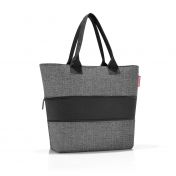 Reisenthel Twist shopper e1, laajennettava ostoskassi, silver