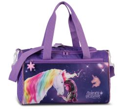 Unicorn Academy lasten matkakassi, 20701, violetti