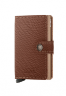 Secrid Miniwallet, Saffiano Caramel