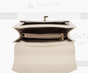 David Jones olkalaukku, CM5663, coconut cream/blue
