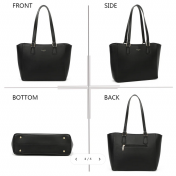 Gallantry Elegant tote, M-9435, musta