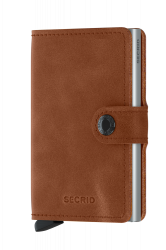 Secrid Miniwallet, Vintage cognac silver