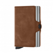 Secrid Twinwallet Vintage Cognac Silver