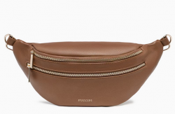 Puccini crossbody-olkalaukku, TM252-6A, cognac