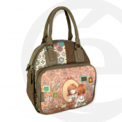 Sweet Candy käsilaukkureppu, C-055-7#D, tyttö ja peili